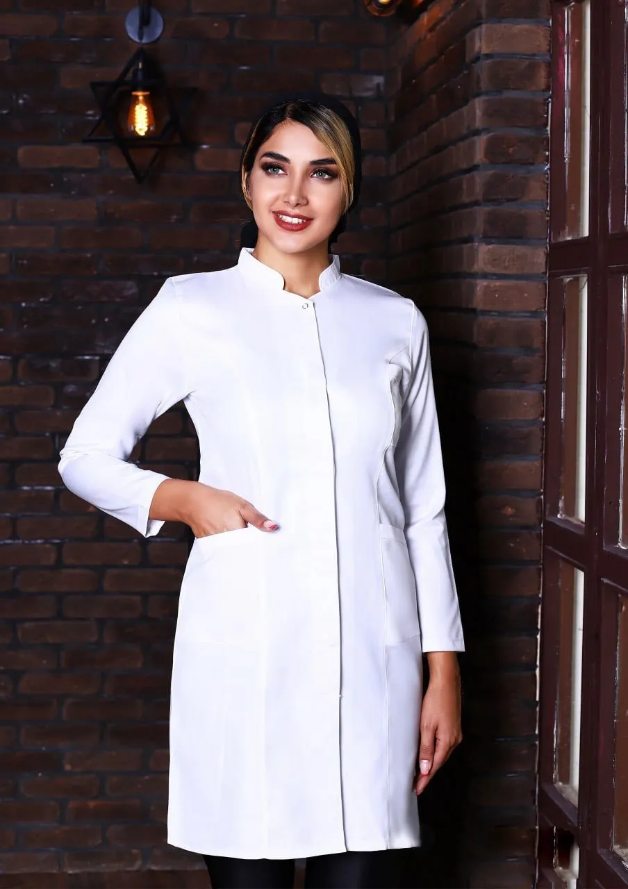 دوخت روپوش پزشکی با حک اسم